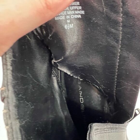 Bandolino‎ Black Square Toe Heeled Boots - Picture 7 of 10